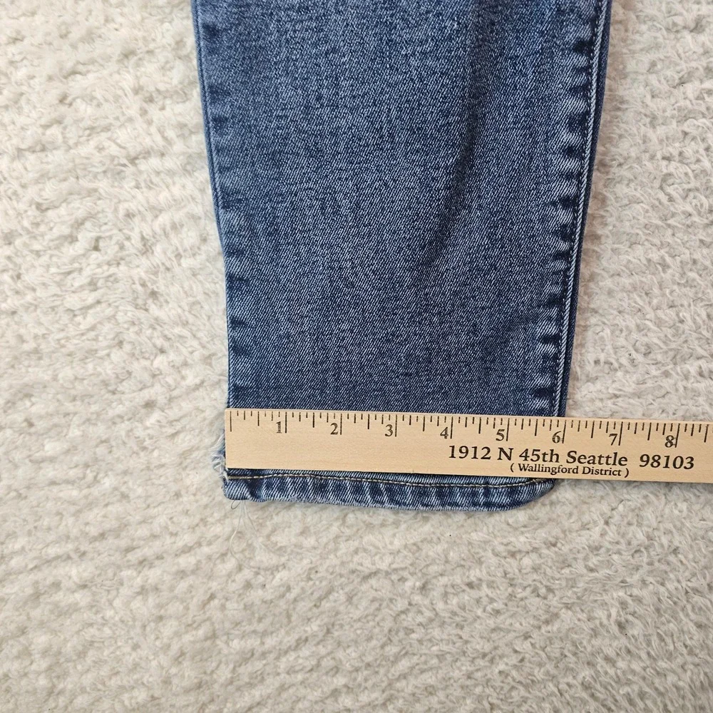Liverpool Los Angeles Boyfriend Distressed Hem Jeans Medium Wash Womens 6/28